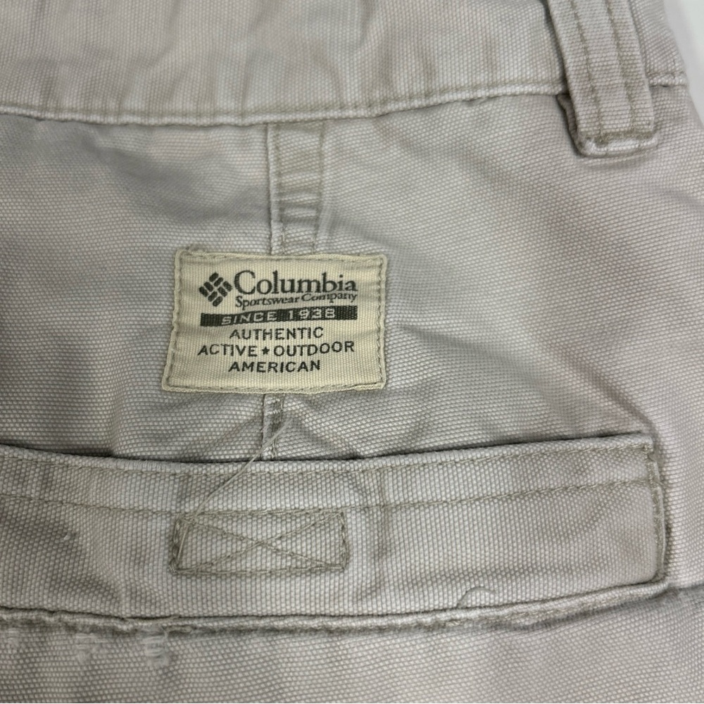 Columbia Pants Men’s 34 Khaki Casual Activewear Outdoor Hike Camp Zipper Pockets - Picture 6 of 14